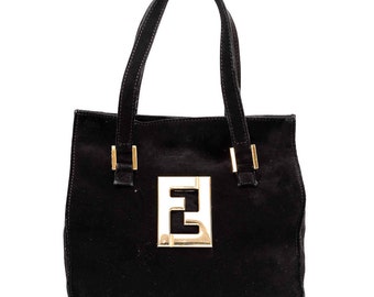 1980s Fendi Suede Tote bag