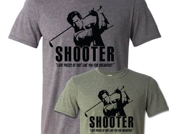 Shooter McGavin T-Shirt, Golf Happy Gilmore 90s Movie Funny Golfing Shirt Summer Long Drive Putting 3 Putt