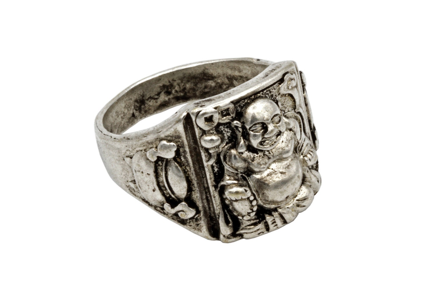 Buddha Ring Antique 1800s jewelry Vintage mens Ring Ring