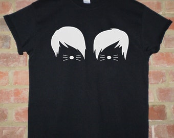 DAN AND PHIL Cat Whiskers T Shirt Top Unisex Radio Vlogger Fan