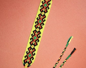 Handwoven bracelet, Bright braided bracelet,Knotted bracelet, String bracelet, Wrist band,Friendship bracelet, Bracelet bresilien,Boho