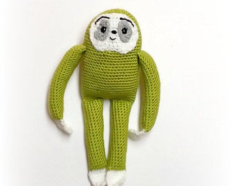 Grimbly Gunk Sloth - 12 1/2 to 14 inch tall - Crocheted Amigurumi Doll - Eugene's Doll The Walking Dead