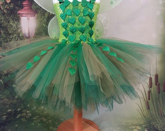Poison ivy dress, woodland fairy, fairy tutu, Princess dress, girls party dress, flowergirl dress, Ballerina dress
