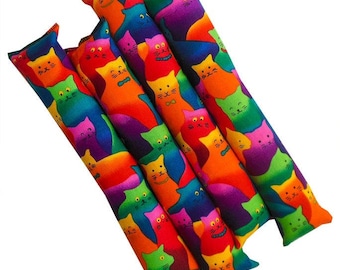 12'' Handmade Organic Catnip Kicker Stick Cat Toy - One Kicker - Bright Kitties