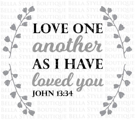 Download Love One Another svg cut file