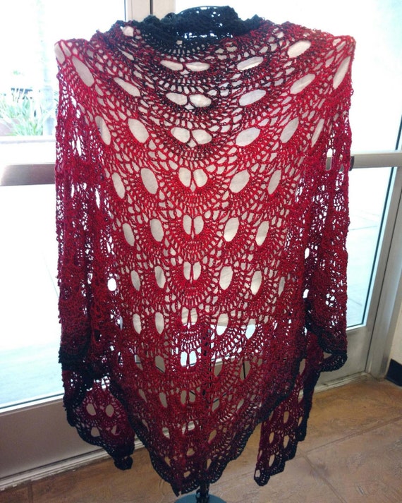 Red and Black Shawl