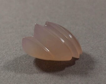 Pink Chalcedony Abstract Carving