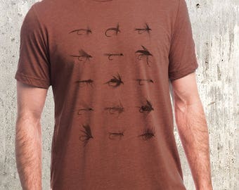 Men's Fly Fishing T-Shirt - Screen Printed Men's T-Shirt