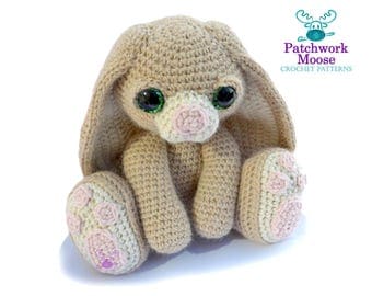 Bunny Rabbit Amigurumi Crochet Pattern PDF Instant Download - Benedict
