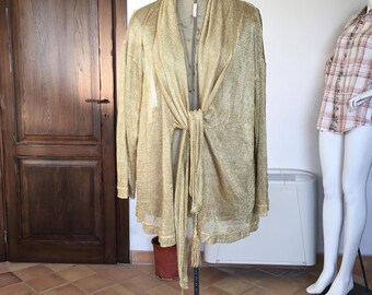 Giacca lurex oro vintage Moschino Couture