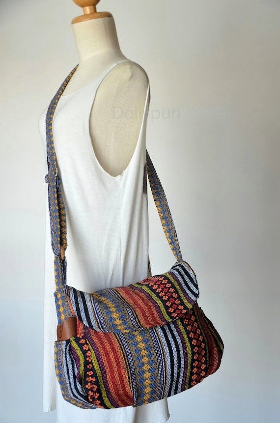 Women Hippie Messenger Bag Handbags Nepali Woven Bag Crossbody