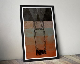 Tremors - 12x18 inch Movie Poster - Alternative Minimalist Fan Art