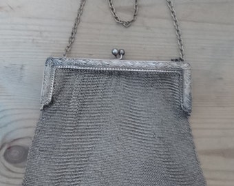 Large vintage mesh purse