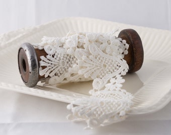 Vintage White Venice Lace Trim,White Lace Trim, Wide White Lace Trim