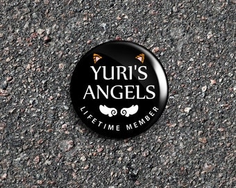 Yuri On Ice Inspired 'Yuri's Angels' Lifetime Member 1 Inch Pinback Button / Badge