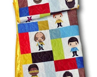 Star Trek Baby Blanket, Star Trek Nursery, Star Trek Baby Quilt, Star Trek Quilt, Star Trek Crib Bedding, Star Trek Baby Bedding, Quilt