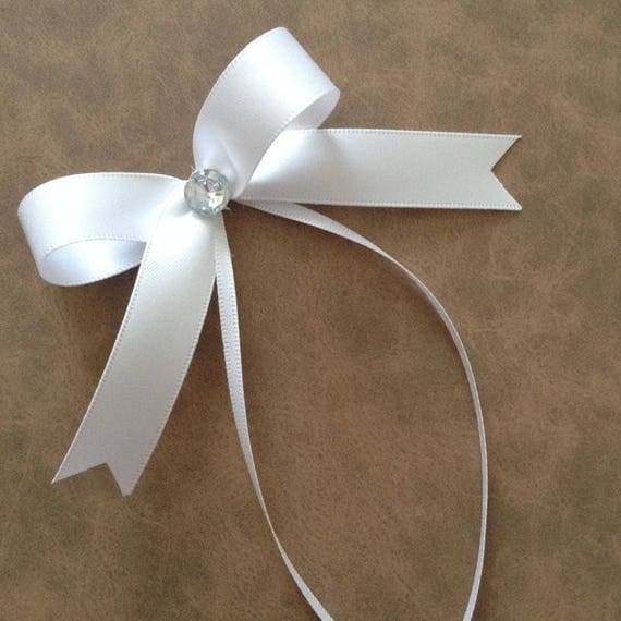 Wedding White Small Decorative Bows / Tiny White Bows / Set of