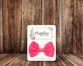 Custom Hair Bow Cards | Rounded Rectangle | Hair Clip Cards | SH015HA