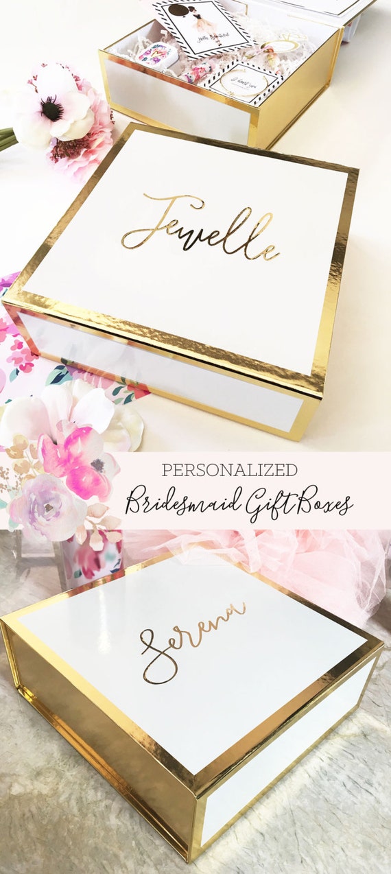 Bridesmaid Gift Box Bridesmaid Boxes Personalized Gift Box