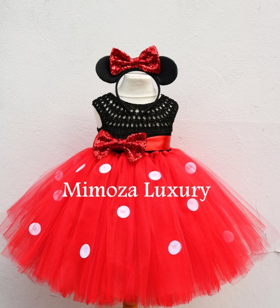 Mickey mouse dress, mickey mouse birthday dress, Flower girl dress, birthday tutu dress, miki mouse theme princess dress