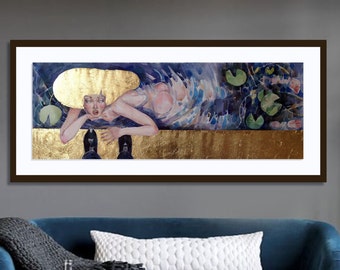 Woman Painting, Original Painting, Modern Art Painting, Original Watercolor, Watercolor Painting, Original Art, Paintings Of Women, Wall Art