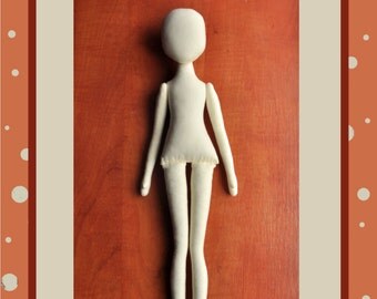 PDF, Cloth Doll Pattern 18" ,PDF Sewing Tutorial,Soft Doll Pattern
