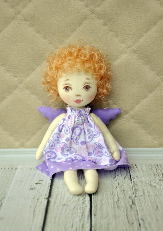 Angel Doll Textile Doll By Niladolss On Etsy 1921