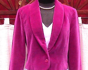 Pendleton Miss Sophiticates Medium Scarlet Velvet Blazer