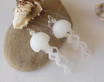 jellyfish earrings polymer clay jewelry exclusive jewelry fashion gift for girls Marine style for holiday jelly fish gift 20 nautical style