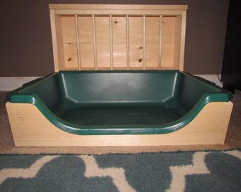 Rabbit Bunny Easy Entry Hay Feeder and Litter Pan Combo