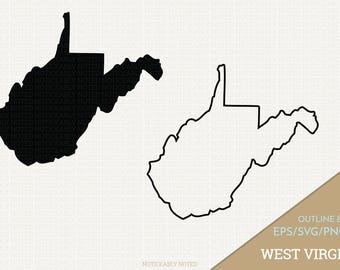 West Virginia Vector, State Clipart, WV Clip Art, West Virginia SVG, State PNG (Design 13709)