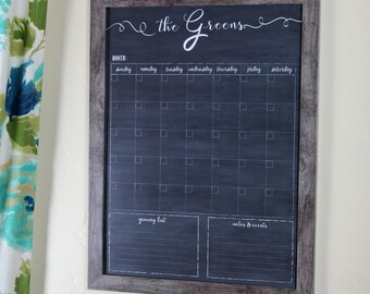 Framed Wall Calendar wall calendar | etsy Framed Wall Calendar wall calendar | etsy