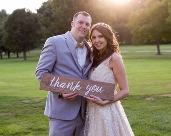 Thank You Sign - thank you card - thank you photos - wedding thank you sign