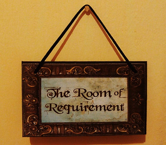 Harry Potter Room Of Requirements Plaque