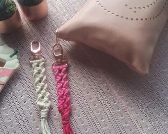 Macrame key chain | Etsy