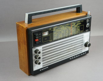 Radio, radio receiver, vintage radio, radio USSR, decor, brown, audio equipment, USSR, old radio, 50s