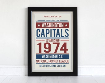 Washington Capitals - Screen Printed Poster