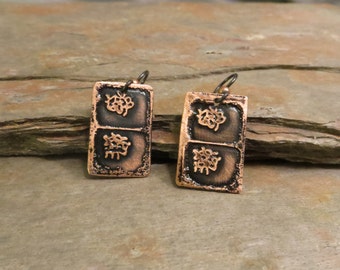 Cell Cycles, Telophase, Mitosis, #SciArt, Microbiology, Science Gift, Cell Division, Science earrings, DNA, Science jewelry (EBX1005)