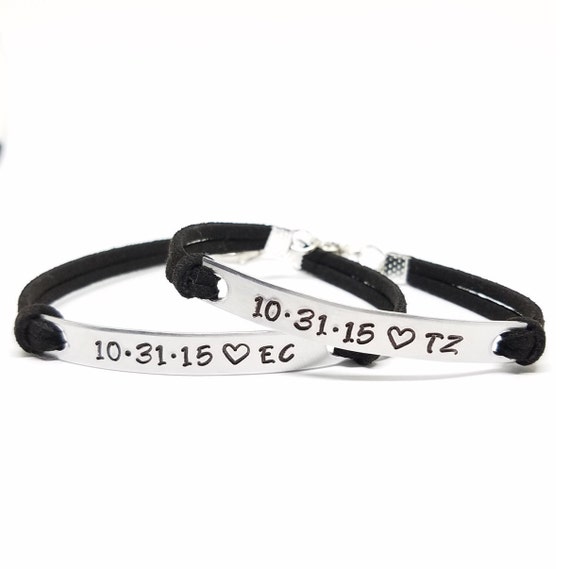 His And Hers Bracelet Personalized Couples Initial Bracelet   Il 570xN.1134119849 Vt76 