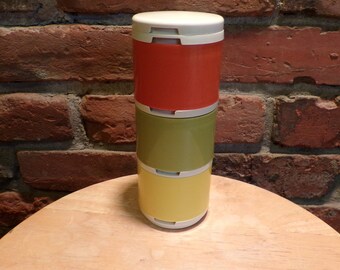 Tupperware Spice Containers, Stacking spice containers, camping spice containers, 1970’s Tupperware, Vintage Tupperware