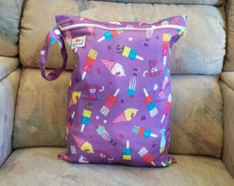 Single-Pocket Wet Bag, Waterproof, 12"x16", Travel Shoes Bag, Laundry Bag, Sport Wet Bag, Baby Diaper Bag