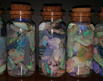 50ct Jars of Lightning Ridge Opal Rough Chips & Rubs ***New New New***