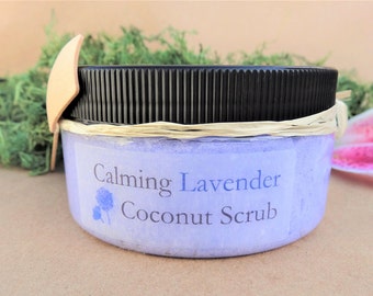 Handmade Whipped Sugar Scrub, Lavender, Natural Skin Care, Sugar Scrub Favors, Bath and Beauty, Organic Coconut, Mothers Day