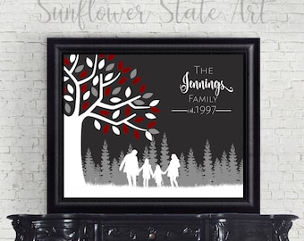 Personalized Family Tree Wall Art family tree art | etsy Personalized Family Tree Wall Art family tree art | etsy
