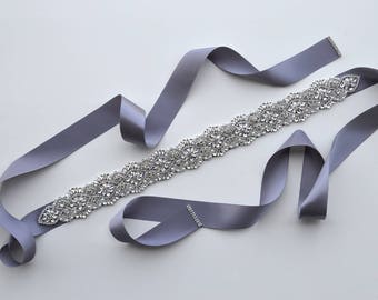 Luxurious Crystal and Pearl Bridal Belt - Rhinestone Embellishment Sash Jeweled Wedding Prom Bridesmaid Dress Applique - Style 9P