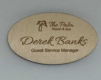 personalized name tags, wood name tags, name tags for work, wedding name tags, magnetic name tag, custom name tag, magnetic name badge