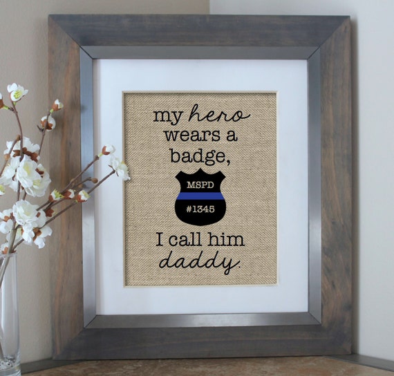 Police Officer Gift for Dad Fathers Day Gift for Dad