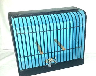 Vintage French Show Cage,Bird Cage,Canary Cage,Finch Cage, Shabby Chic,French Country,Bird Cage,Cottage Chic,Show Cage,Handmade Bird Cage