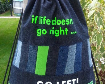 Gym bags/Gymbag/match bag de luxe "go left"