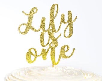 First Birthday Cake Topper, Cake Topper, First Birthday, Glitter Cake Topper, Birthday Cake, Birthday Cake Topper, Name Cake Topper, Cake
